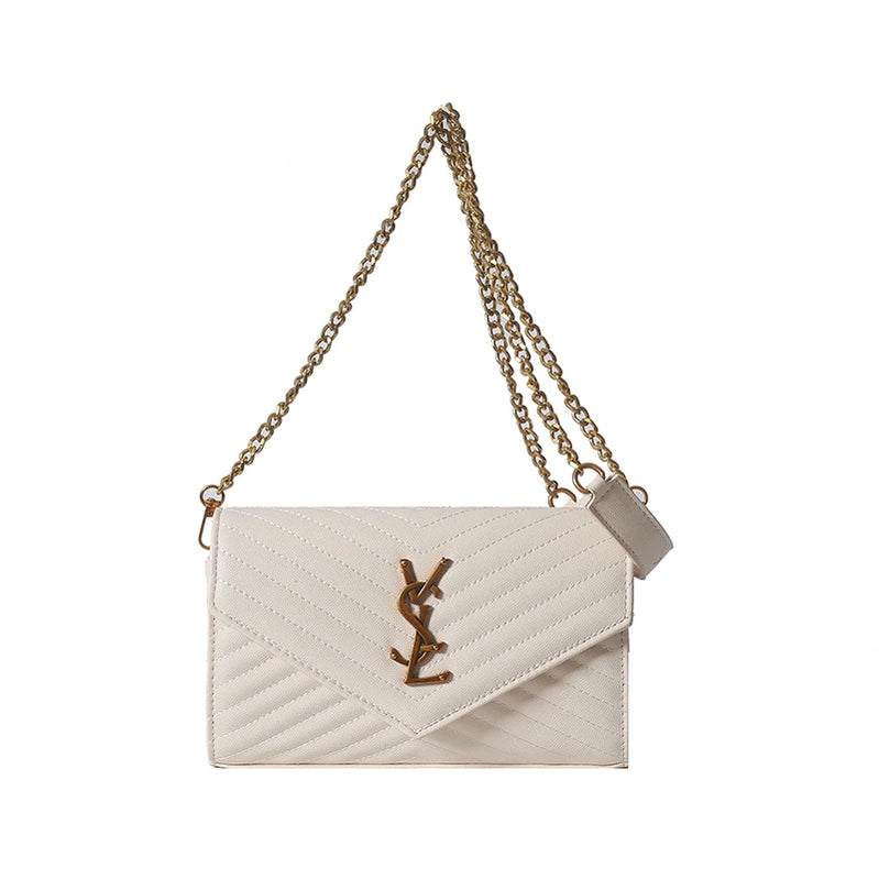 Luxury women's chain strap shoulder bag, elegant women's crossbody bag, casual travel women's handbag