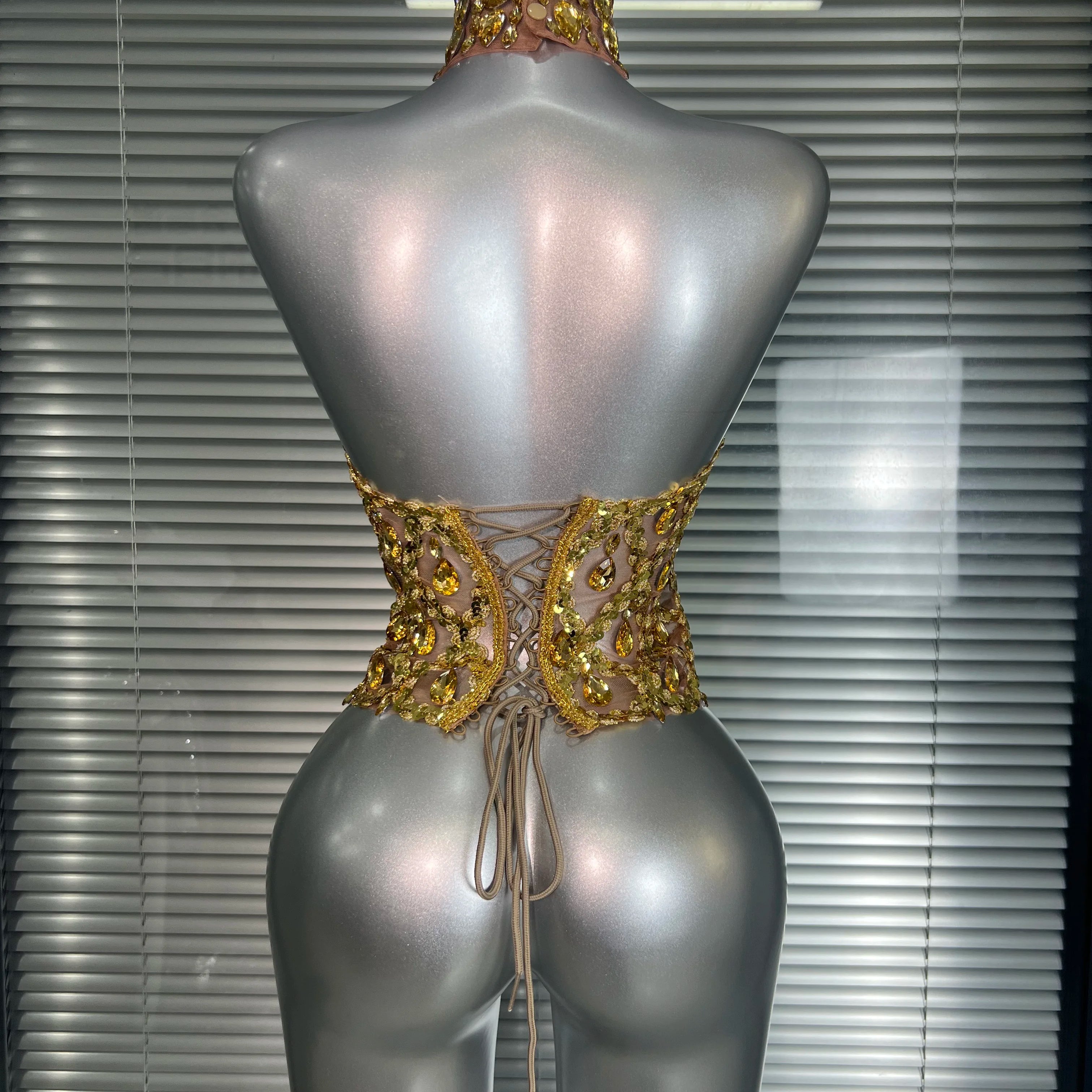 Summer New Women Sexy Halter Backless Designer Camisole Tops Ladies Trendy Night Club See Through Camis Crop Tops