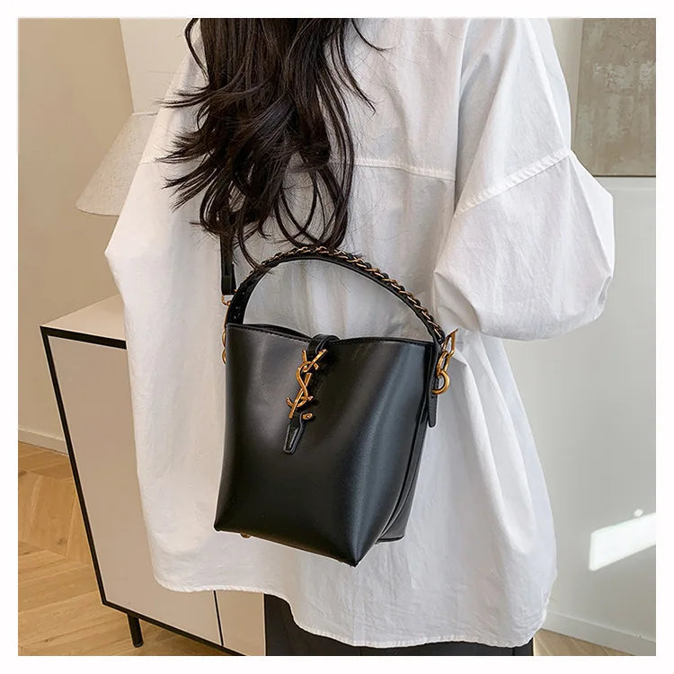 Affordable Luxury Bucket Bag 2025, Designer Women's Tote with Top Handle, Exclusive Crossbody & Shoulder Bag for Work and Casual