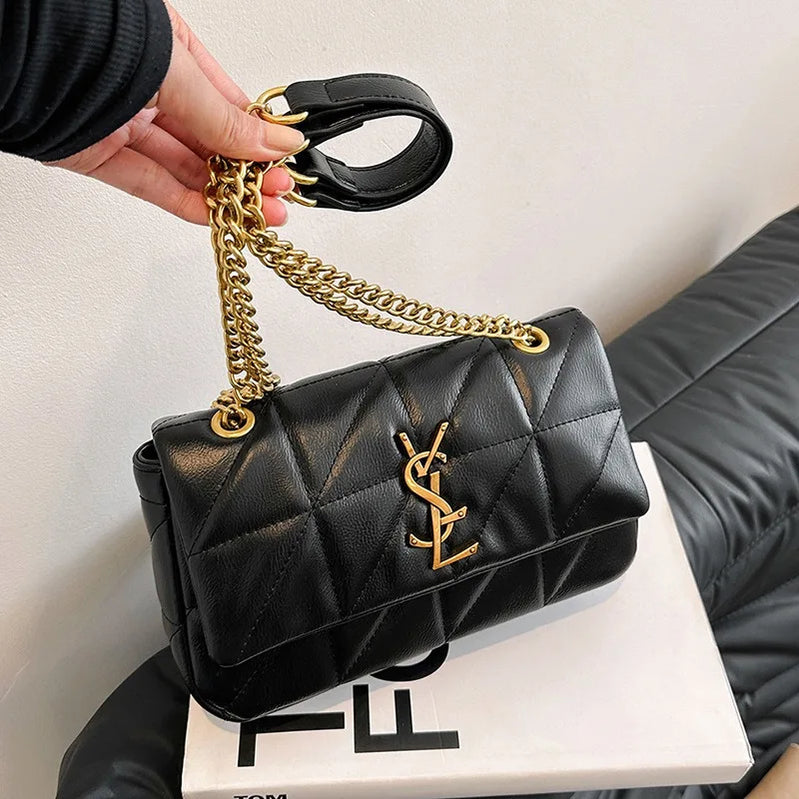 2025 New Luxury Diamond Quilted Chain Bag Women Fashion Crossbody Shoulder Bag For Commute