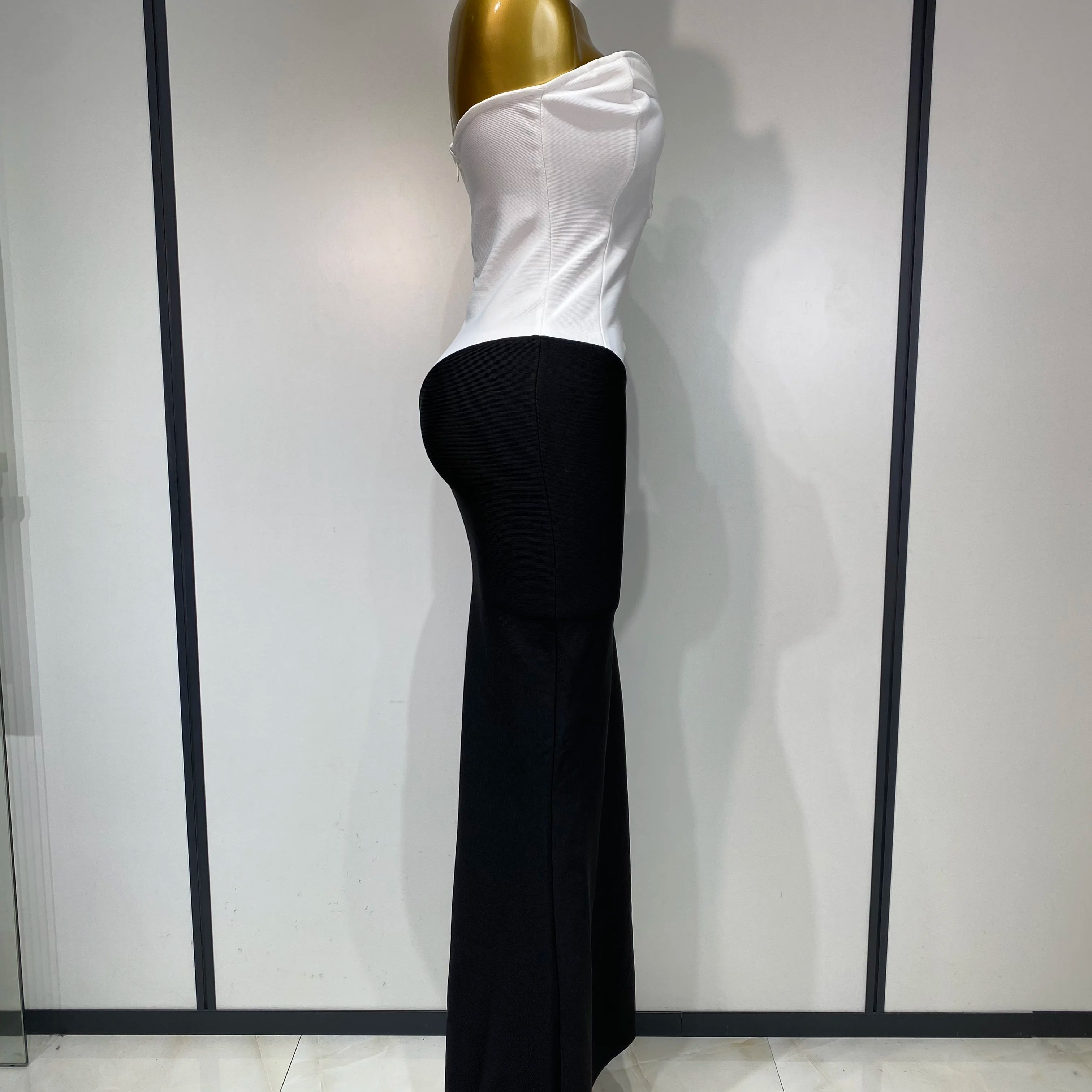 Sexy Bodycon Bandage Dress Strapless Diamond Flower Maxi Long Elegant Dresses 2025 Luxury Birthday Dress Club Party Prom Gowns