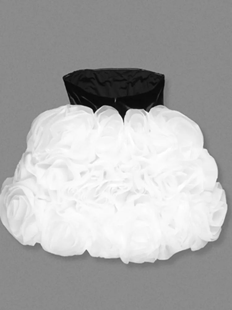 Women Summer Celebrity Sexy Strapless Ruffles Patchwork Ball Mini Gowns Dress 2025 Elegant Evening Party Club Vestido