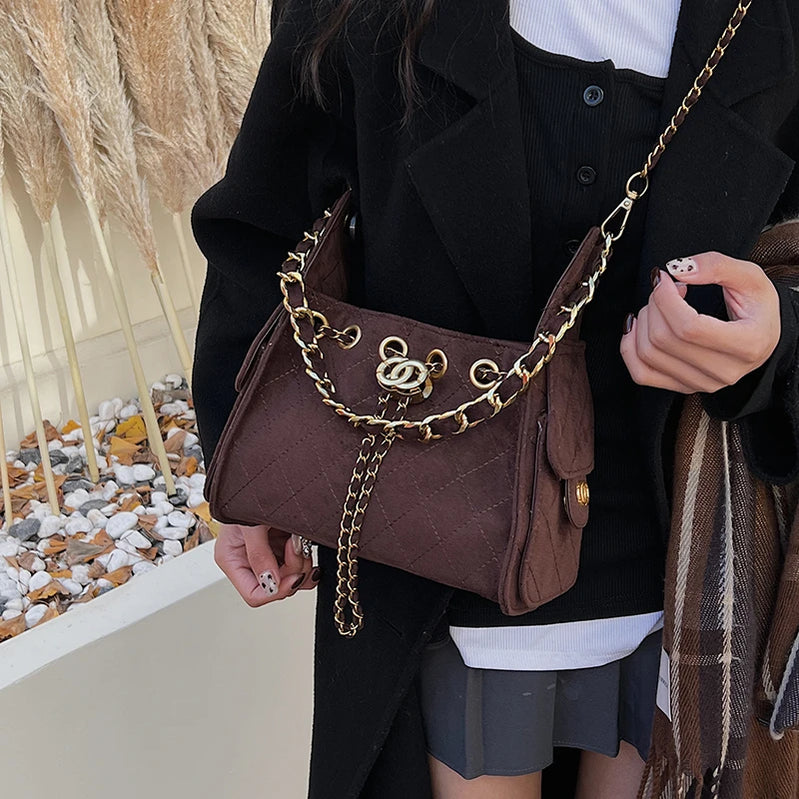 Classic Elegant Women's Leather Handbag Luxury Crossbody Shoulder Bag Designer Fashion Tote For Stylish Ladies