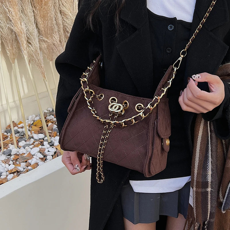 Classic Elegant Women's Leather Handbag Luxury Crossbody Shoulder Bag Designer Fashion Tote For Stylish Ladies