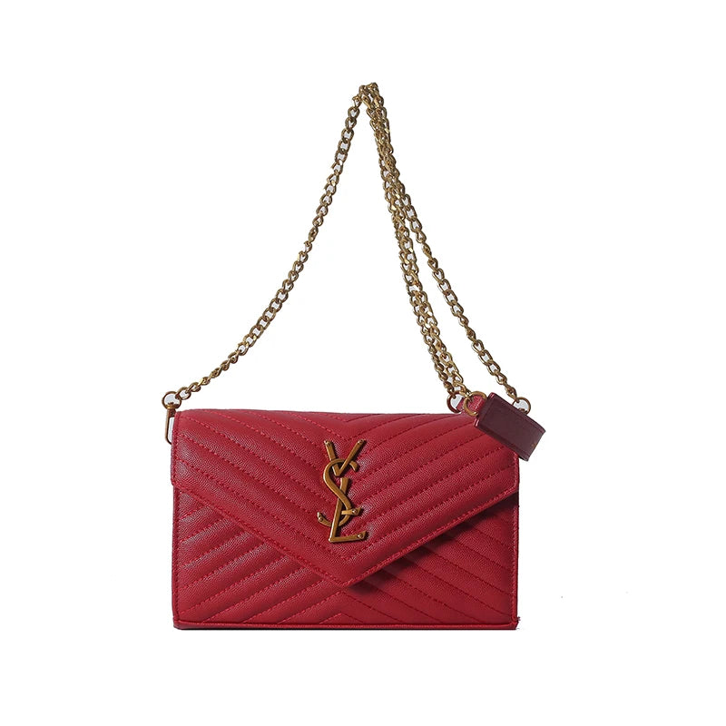 Luxury women's chain strap shoulder bag, elegant women's crossbody bag, casual travel women's handbag