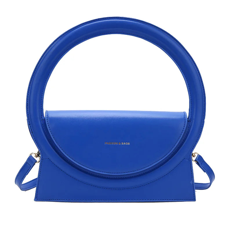 Brand Shoulder Bags for Women Top Brand Handbag Pu Leather Ladies Shoulder Tote Bag Luxury Handbag Purses Female Party Tote Bag Blue