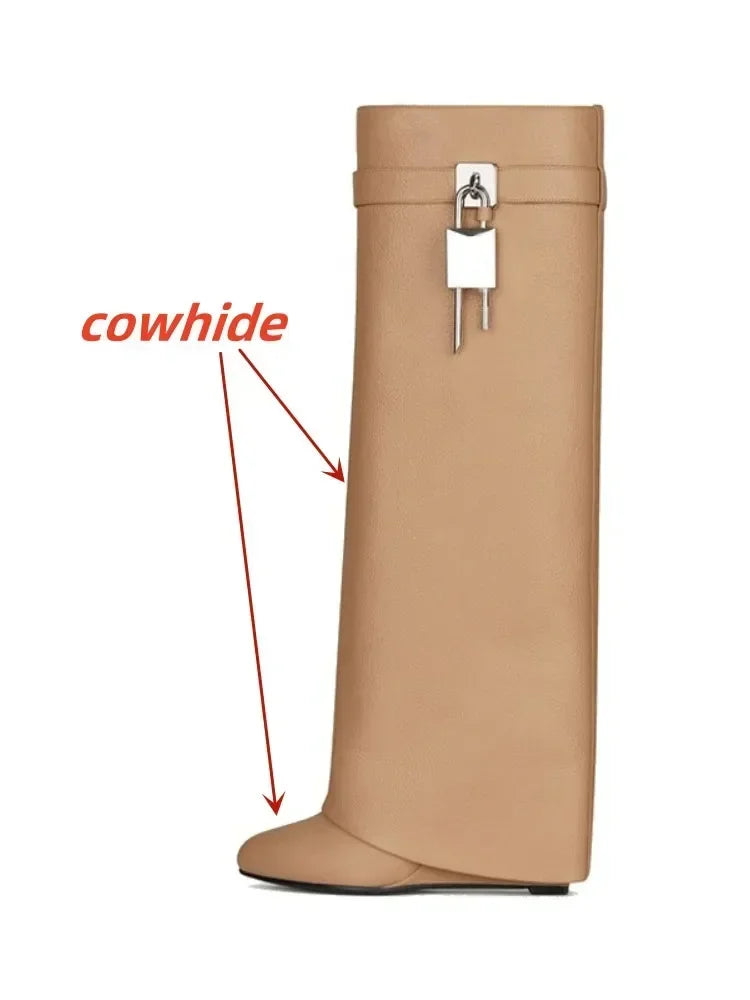 European and American Metal Lock Fasteners for High Tube Skirts, Boot Slopes, Leg Sleeves, Knee Length Boots, Platform Boots