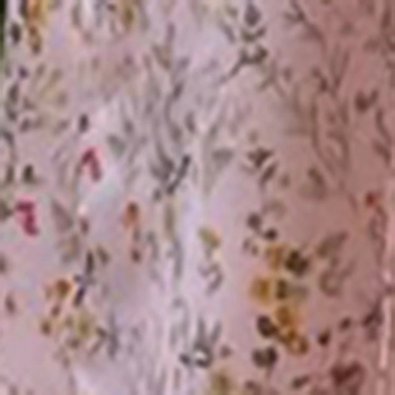 Summer Floral Off Shoulder Puff Sleeve Maxi Dress For Woman Robe Sexy Lace Up Side Split Chic Mid-Calf Aesthetic Dress Pink