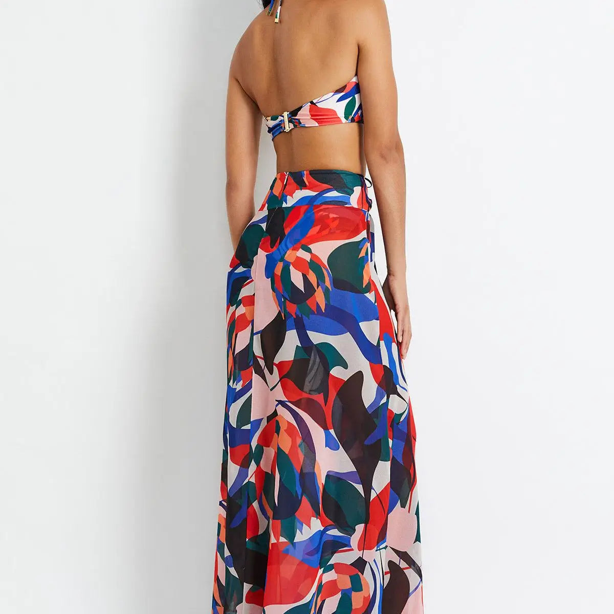 Fashion Beach Vintage Skirt Bikini And Set Sun Protection Print Floral Tie Dye Lace Stripe Sexy Bikini Triangle Micro Bikinis