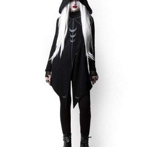 Halloween irregular hooded jacket