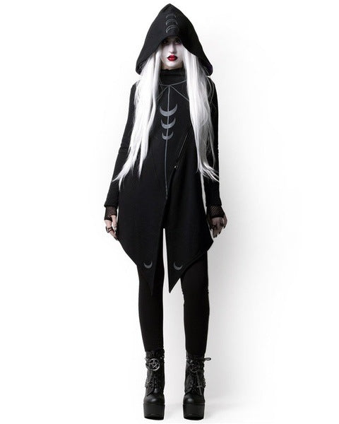 Halloween irregular hooded jacket