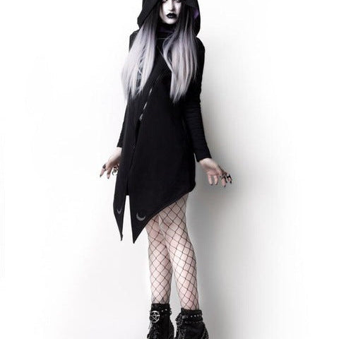 Halloween irregular hooded jacket
