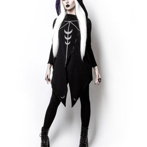 Halloween irregular hooded jacket