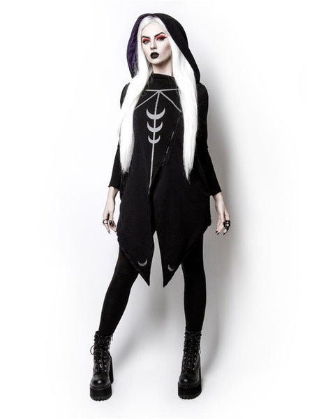 Halloween irregular hooded jacket