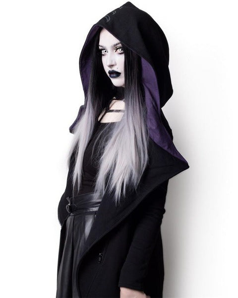 Halloween irregular hooded jacket