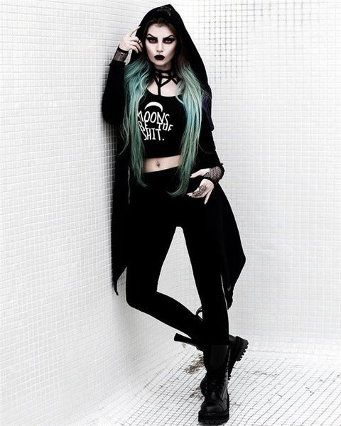 Halloween irregular hooded jacket