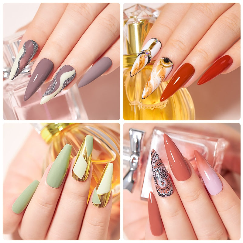 Mtssii 24/25/40/60PCS Gel Nail Polish Set Color Gel Semi Permanent UV Led Varnish Nail Art Design Soak Off Gel Set Nail Gel Set