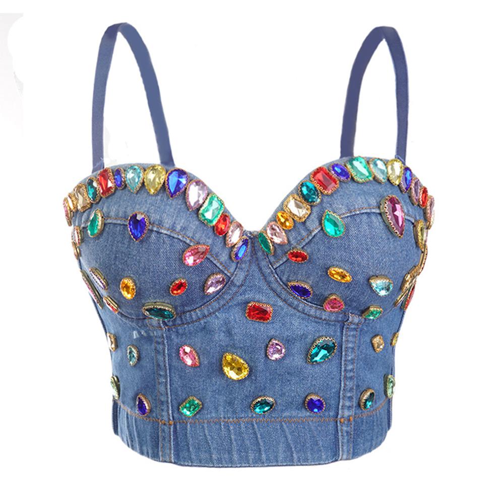 Irene Tinnie Sexy Cute Hole Cartoon Decoration Push Up Bustier Women's Bralette Cropped Top Vest Plus Size 116