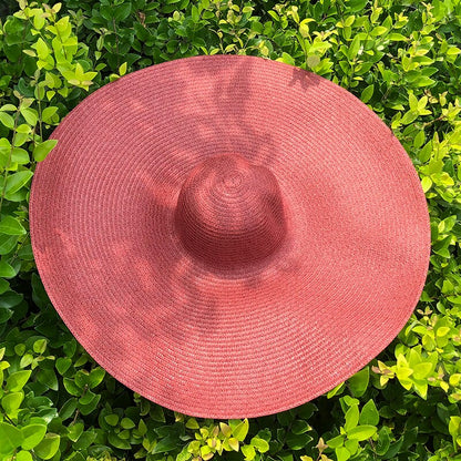 25CM Wide Brim Oversized Beach Hats For Women Large Straw Hat UV Protection Foldable Sun Shade Hat Wholesale Dropshipping