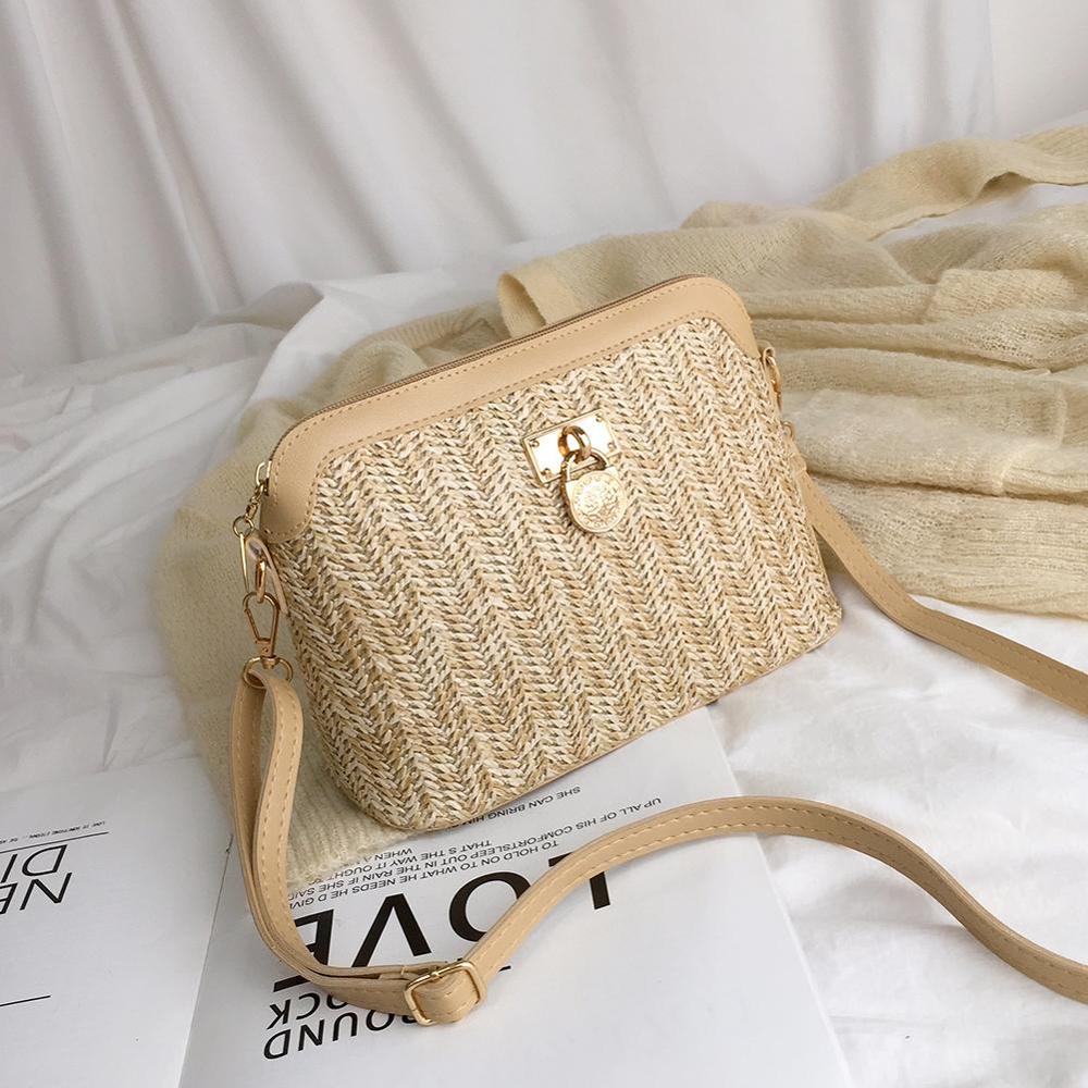 Straw Bags For Women Handmade Tassel Beach Bags Raffia Rattan Woven Handbags Female Vacation Crossbody Bags Clutch Type E
