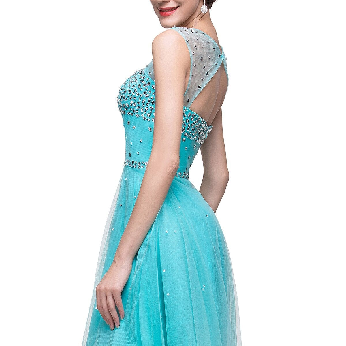 Luxury Elegant Short Homecoming Dresses Vestidos De Fiesta Crystal Formal Party Gowns Vestido De Formatura