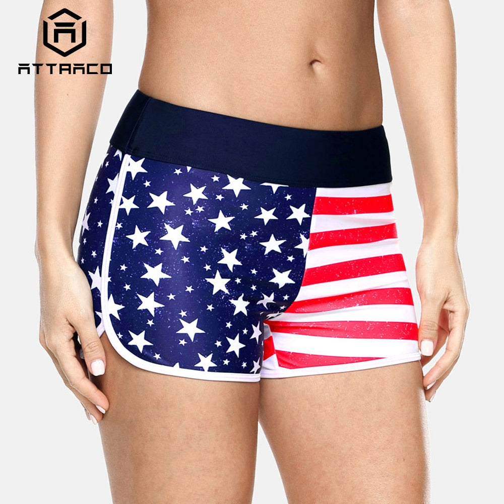 Women Swimshorts American Flag Beach Shorts Swimwear Briefs Man Swimsuits Trunks Sea Short Bottoms