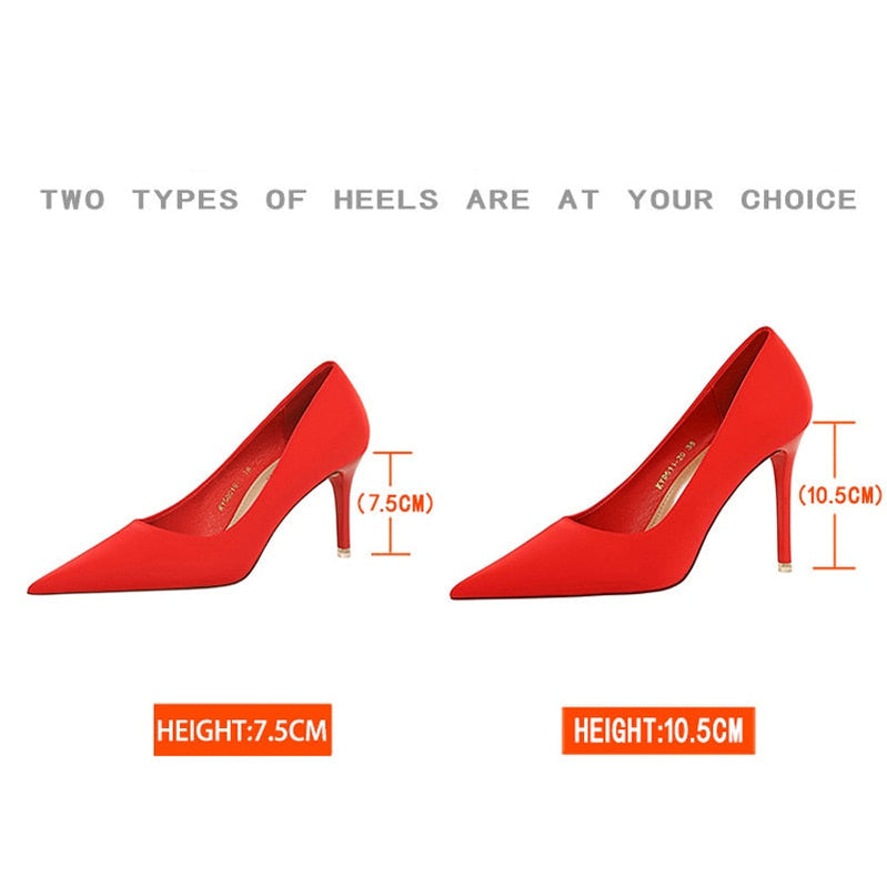 BIGTREE Shoes Satin Women Pumps New Purple High Heels Fashion Women Shoes Stiletto Luxury Noble Party Shoes Women Heels