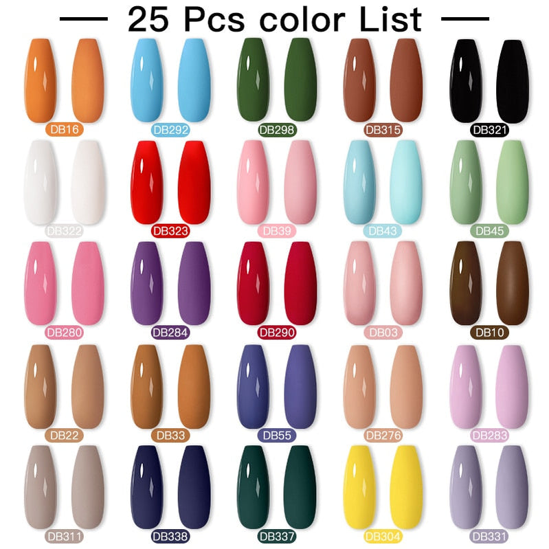 Mtssii 24/25/40/60PCS Gel Nail Polish Set Color Gel Semi Permanent UV Led Varnish Nail Art Design Soak Off Gel Set Nail Gel Set SZH17937