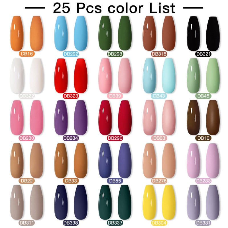 Mtssii 24/25/40/60PCS Gel Nail Polish Set Color Gel Semi Permanent UV Led Varnish Nail Art Design Soak Off Gel Set Nail Gel Set SZH17937