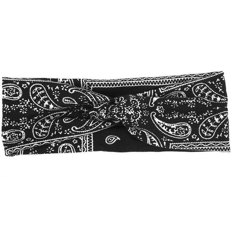 Headband New Light Weight Headbands Hair Accessories Woman Summer Bohemian Bandanas Elastic Wide Knitted Knotted Hair Bands 2 Spain