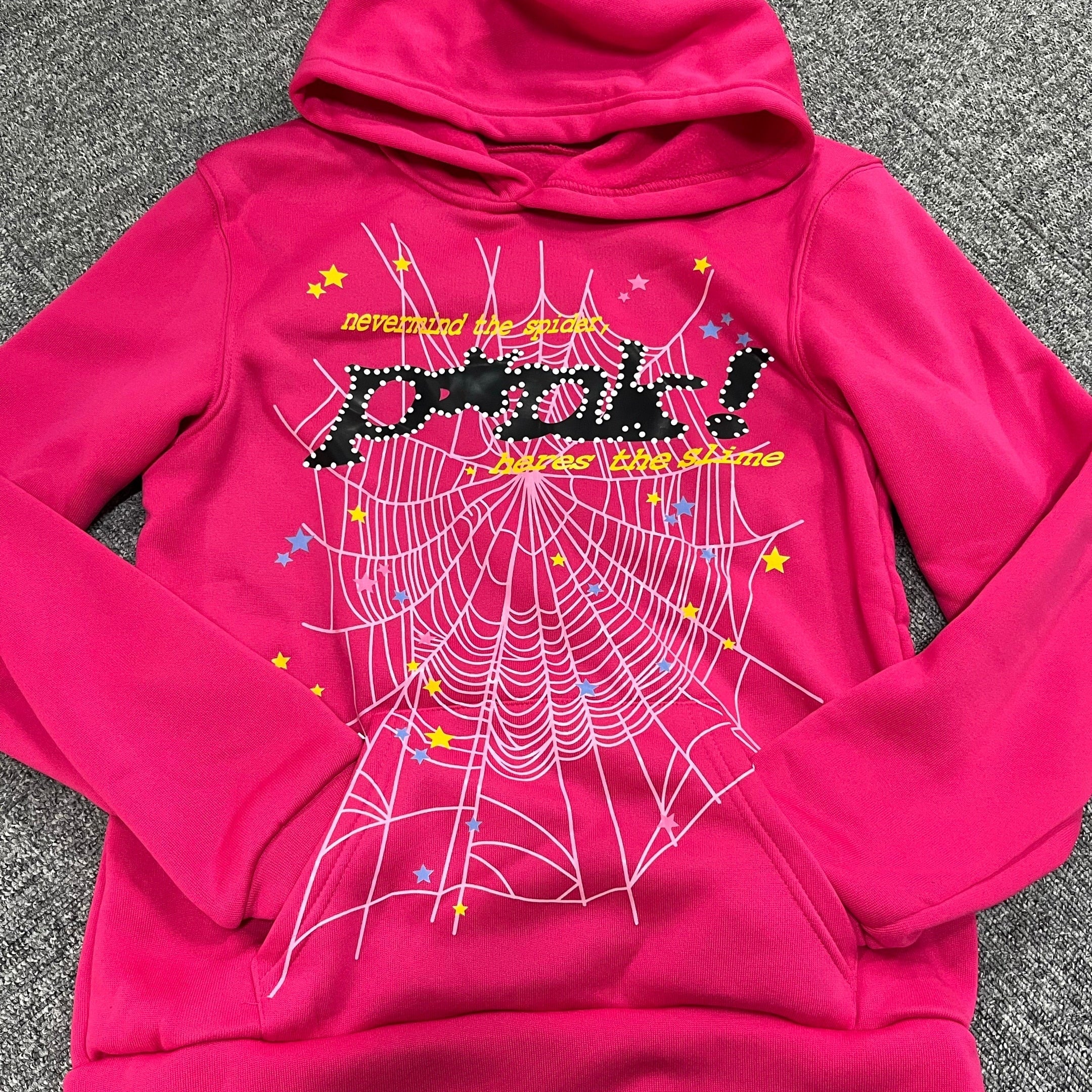 Y2k Printed Hoodie Sweatshirt for Women Spider Web Letter Gothic Streetwear Winter Baggy Hooded Polyester Autumn Punk Hoodies