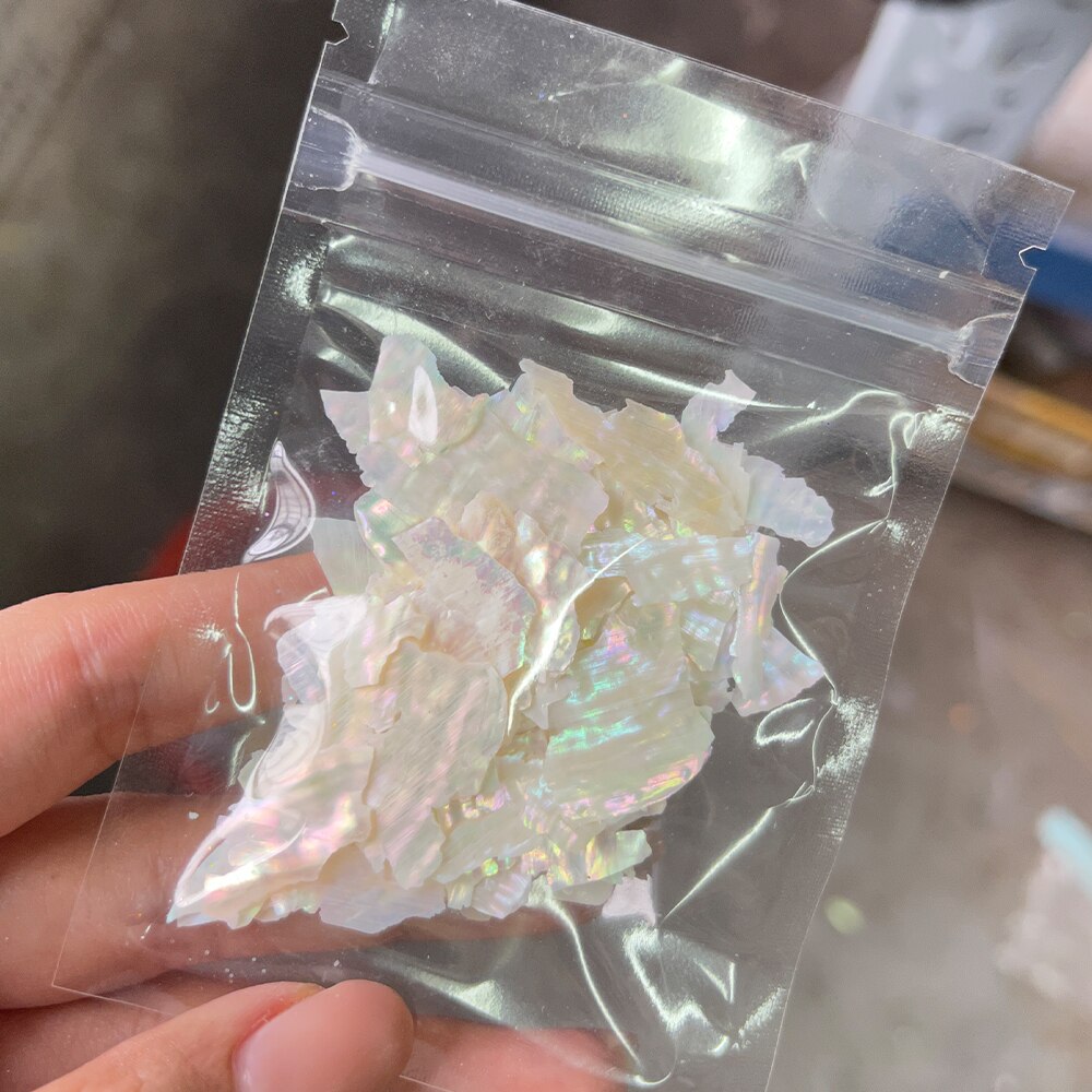 Nail Art Aurora Shell Flakes Abalone Nails Charms 3D Irregular Slice Shell Stone Sequins Nail Art Decoration Manicure Accessory PD194-1