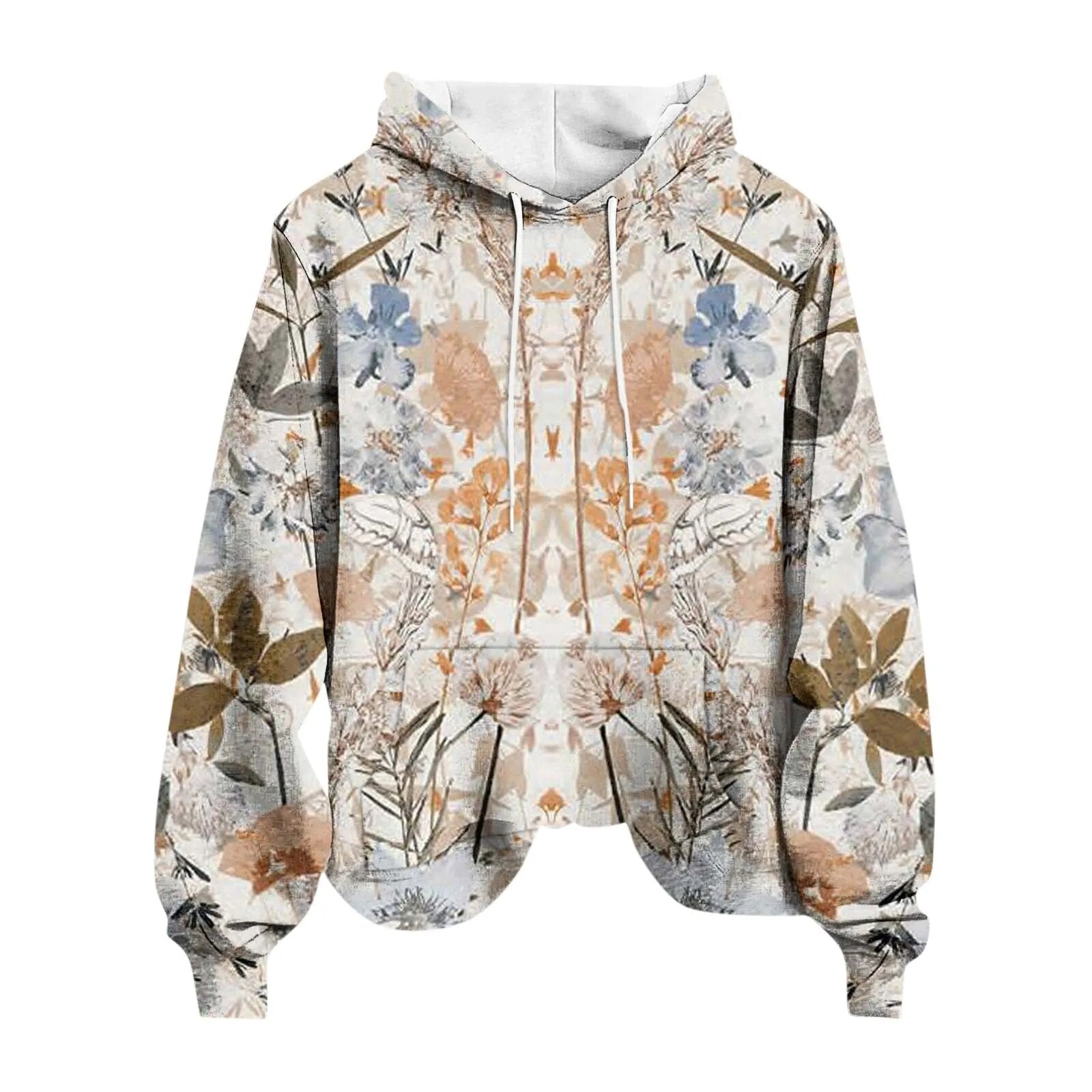 Women'S Sweatshirt Unique Hooded Women Pullover Winter Casual Long Sleeves Print Women Sweatshirts 빅사이즈 여성의류