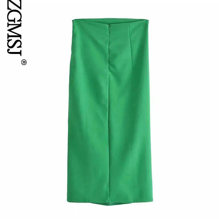 Skirts Womens Two Piece Set Linen Blend Cropped Women Shirt Draped Skirt Autumn Fashion Casual Dress Sets