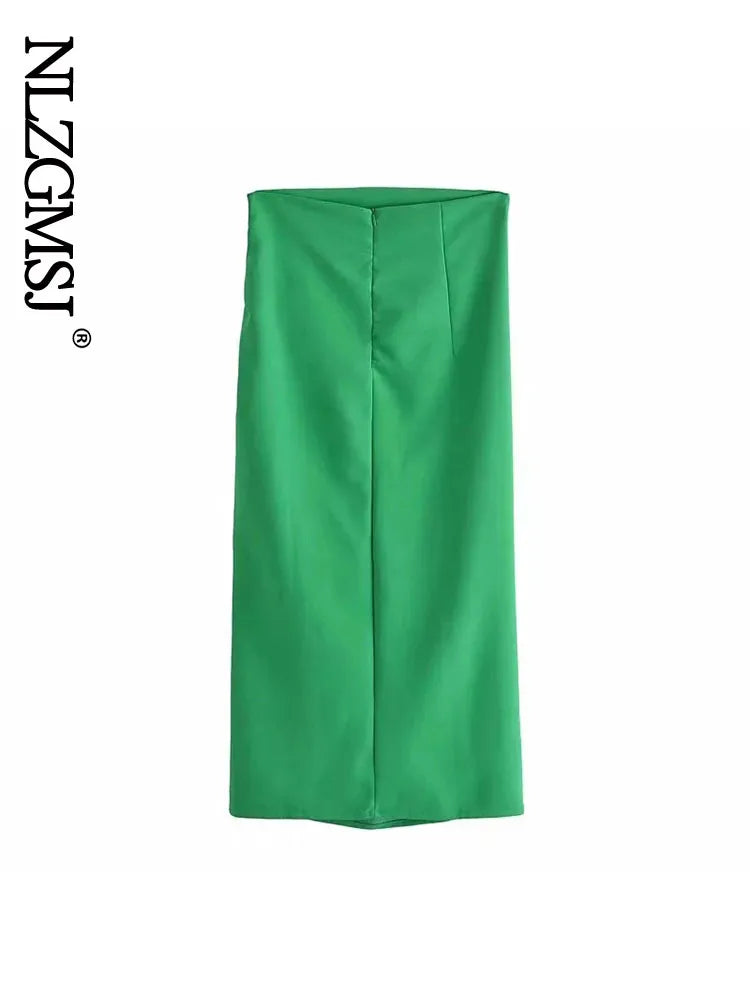 Skirts Womens Two Piece Set Linen Blend Cropped Women Shirt Draped Skirt Autumn Fashion Casual Dress Sets