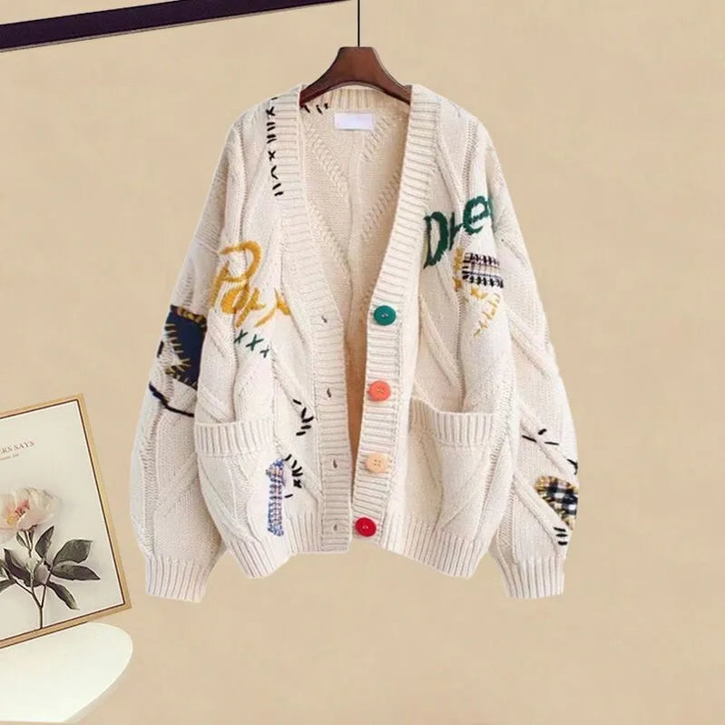 Women's Autumn/Winter New Fashion Knitted Sweater Dress Matching Set Korean Elegant Cardigan Sling Skirt Two Piece Suit Apricot Sweater