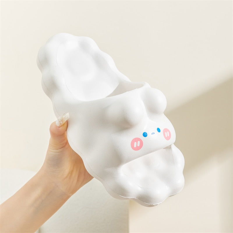 Women Cloud Slippers for Girls Summer Spring Indoor Flip Flops Bathroom Slides Ladies Shoes