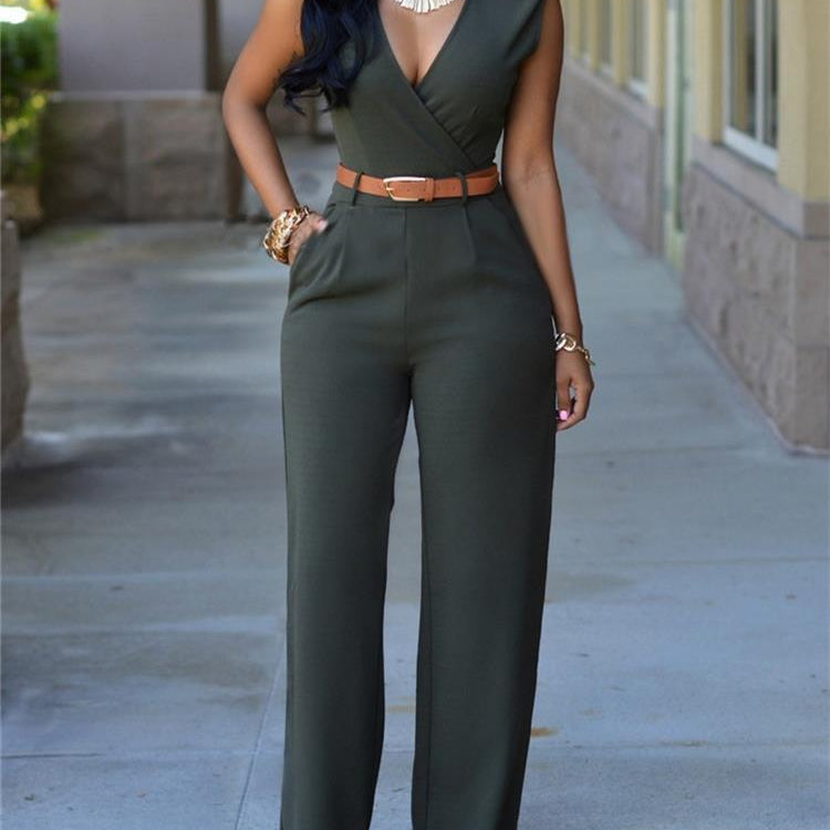 Newly Women Jumpsuit Lady Sleeveless Romper Female jumpsuit Bodysuit Bodycon Party Streetwear Outfit Clothes Party Playsuit Dark Grey