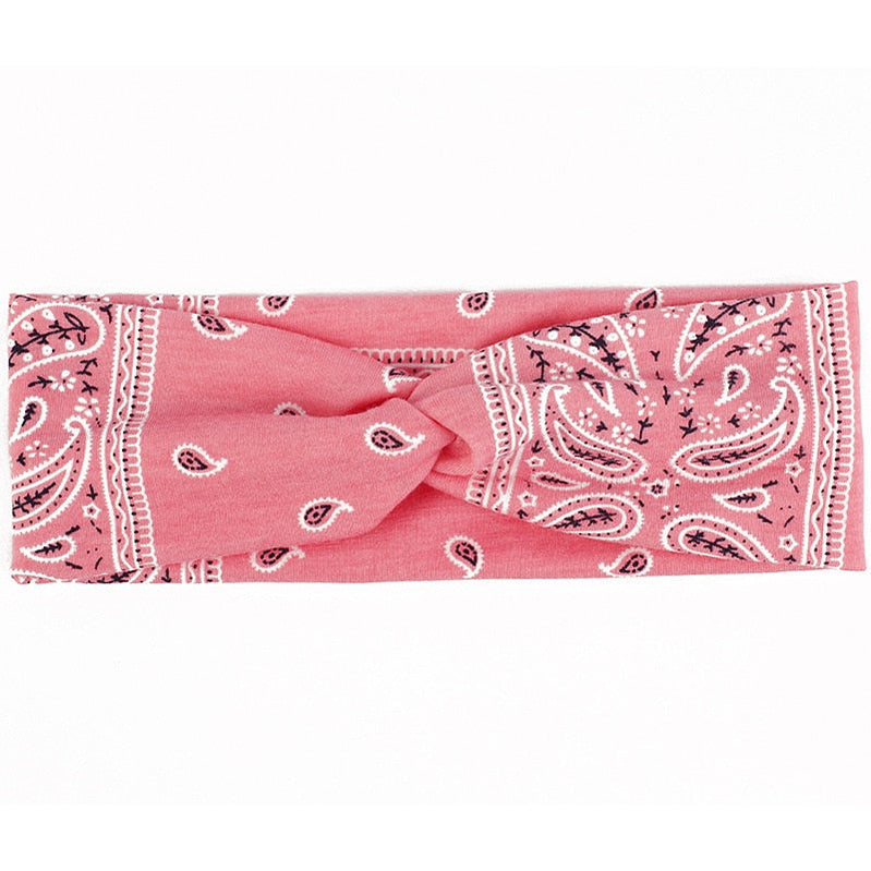 Headband New Light Weight Headbands Hair Accessories Woman Summer Bohemian Bandanas Elastic Wide Knitted Knotted Hair Bands 1 Spain