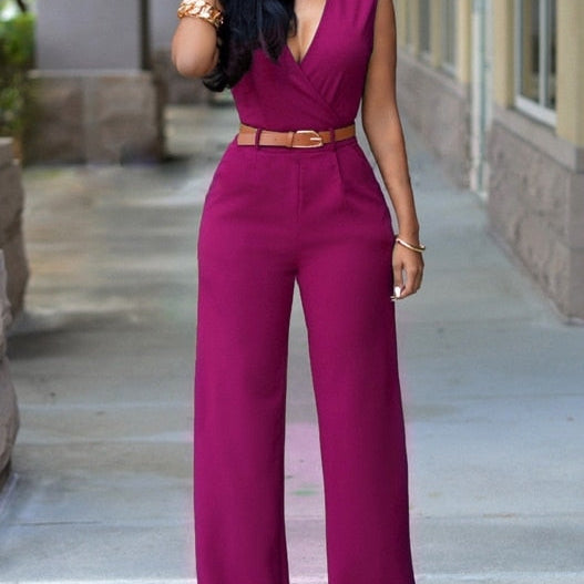 Newly Women Jumpsuit Lady Sleeveless Romper Female jumpsuit Bodysuit Bodycon Party Streetwear Outfit Clothes Party Playsuit Purple