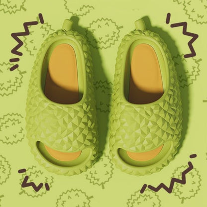 BEVERGREEN Funny Durian Design Women Slippers Summer Thick Bottom Platform Slides Outdoor Soft Non Slip Bathroom Shoes