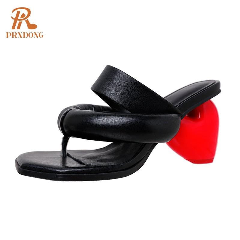 Sexy Summer Japanese Style High Heels Open Toe Black White Apricot Dress Party Casual Female Slippers flip flops Shoes black