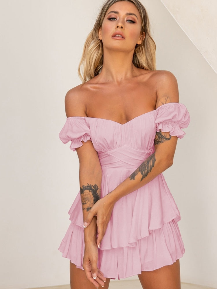 New Jumpsuit Solid Color Casual Summer Women's Short Pants