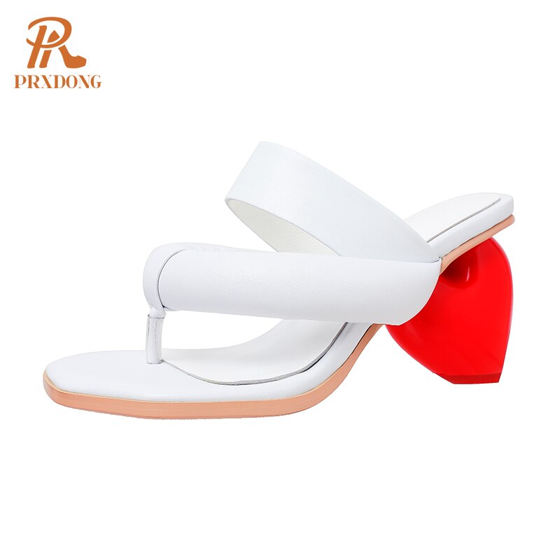 Sexy Summer Japanese Style High Heels Open Toe Black White Apricot Dress Party Casual Female Slippers flip flops Shoes white