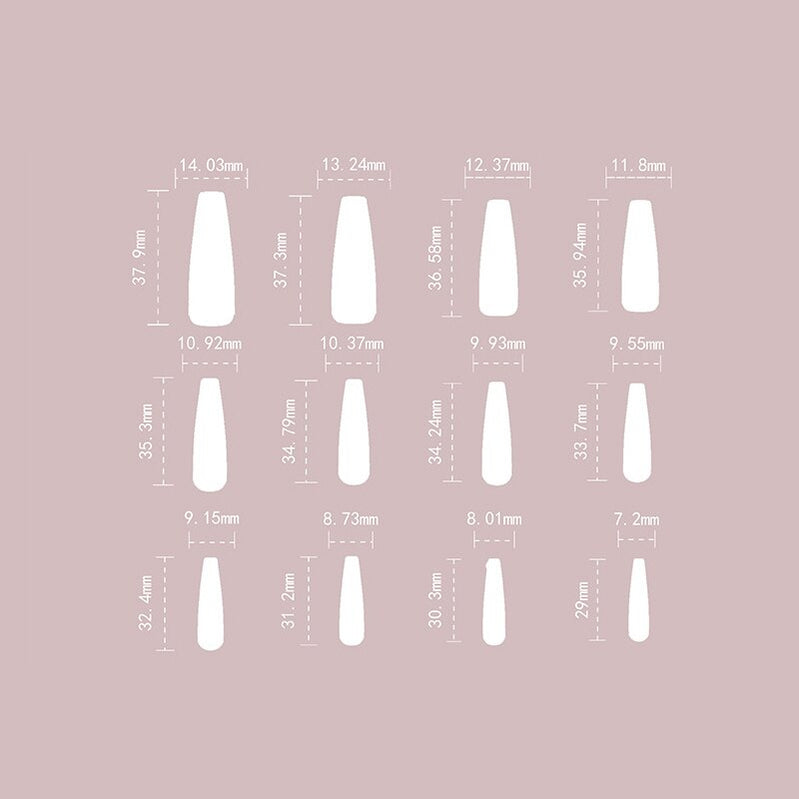 JP2347 Silver French Tip Press on Nails Wholesale Bulk,XXL Reusable Stick on Nails Set Press on