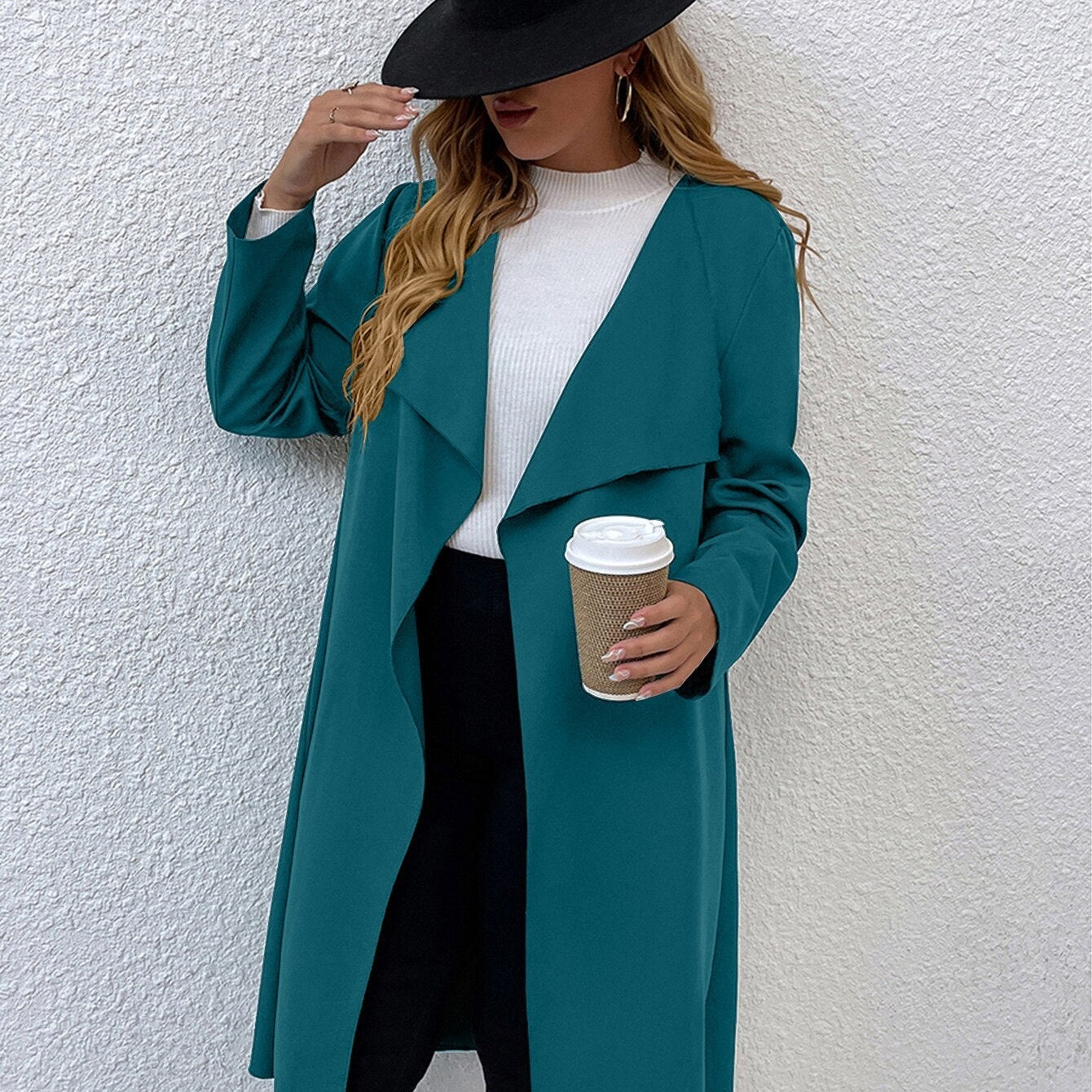 Women Autumn Jacket Large Plus Size 4XL Trench Coats Winter Solid Clothing Turn-down Collar Elegant Office Ladies Windbreak