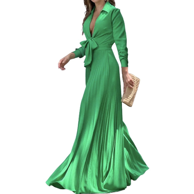 Onecozyday Stylish Sleeveless Lace-Up Pleated Deep V-Neck Sexy Jumpsuits Summer Vacation Party Prom Jump Suits For Women