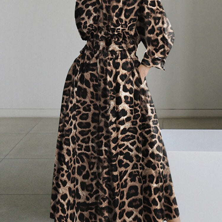 Oversized Elegant Women Spring Sundress ZANZEA Fashion Lapel Neck Long Sleeve Solid Long Shirt Dress OL Vestidos Robe Femme B-Khaki