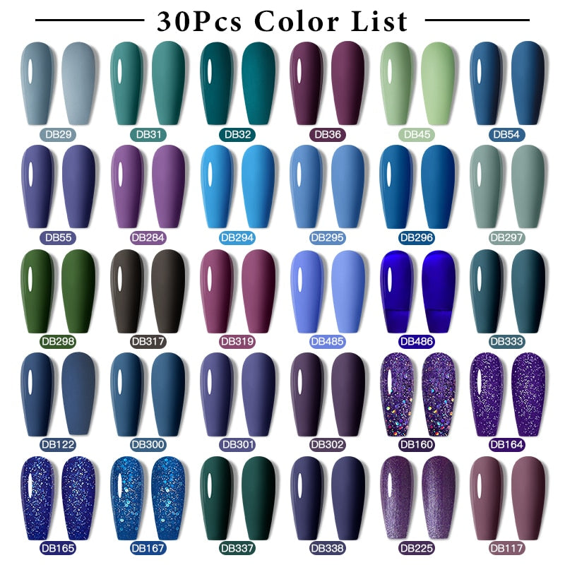 Mtssii 24/25/40/60PCS Gel Nail Polish Set Color Gel Semi Permanent UV Led Varnish Nail Art Design Soak Off Gel Set Nail Gel Set SZH18524