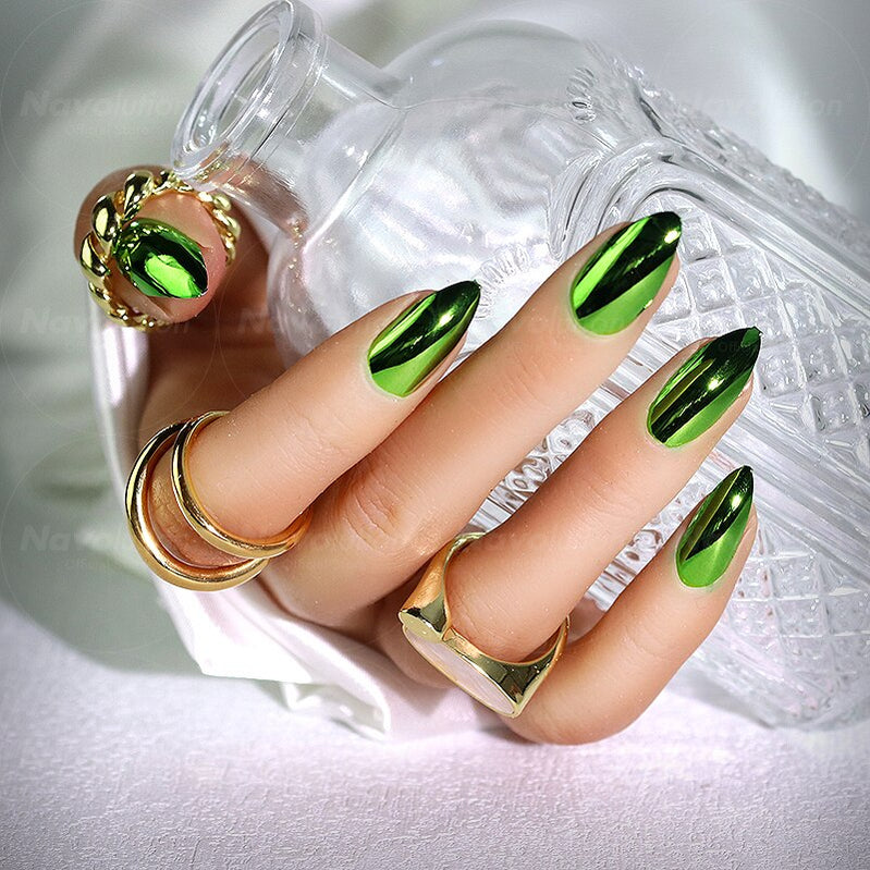 Navolution 24Pcs/Set DIY Manicure Wearable Fake Nails press on Detachable Finished Fingernails Ballet Square Head Almond Short 2